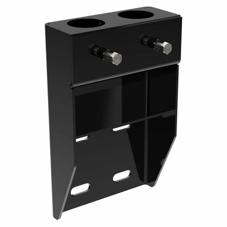 VESTIL BLACK VERTICAL-MOUNT HANDRAIL SOCKETS VDKR-VM2-BK